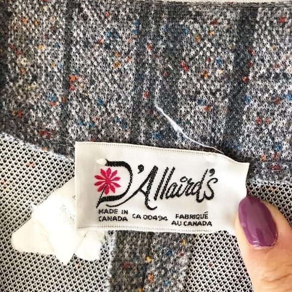 Vintage D’Allaird’s tweed belted dress size L - Picture 8 of 10